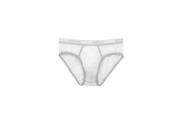 Cueca Slip Com Logotipo Em Algodão Supima - Branco