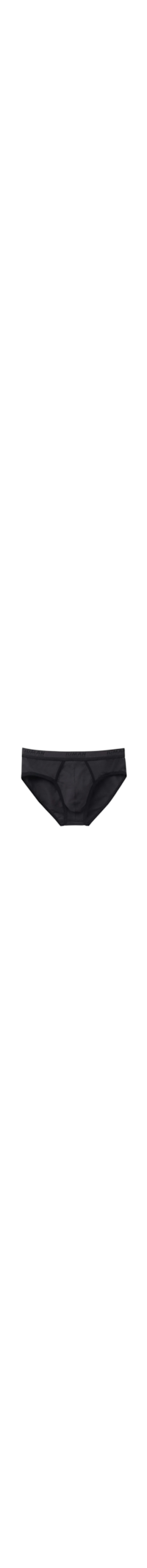 Cueca Slip Com Logotipo Em Algodão Supima - Preto