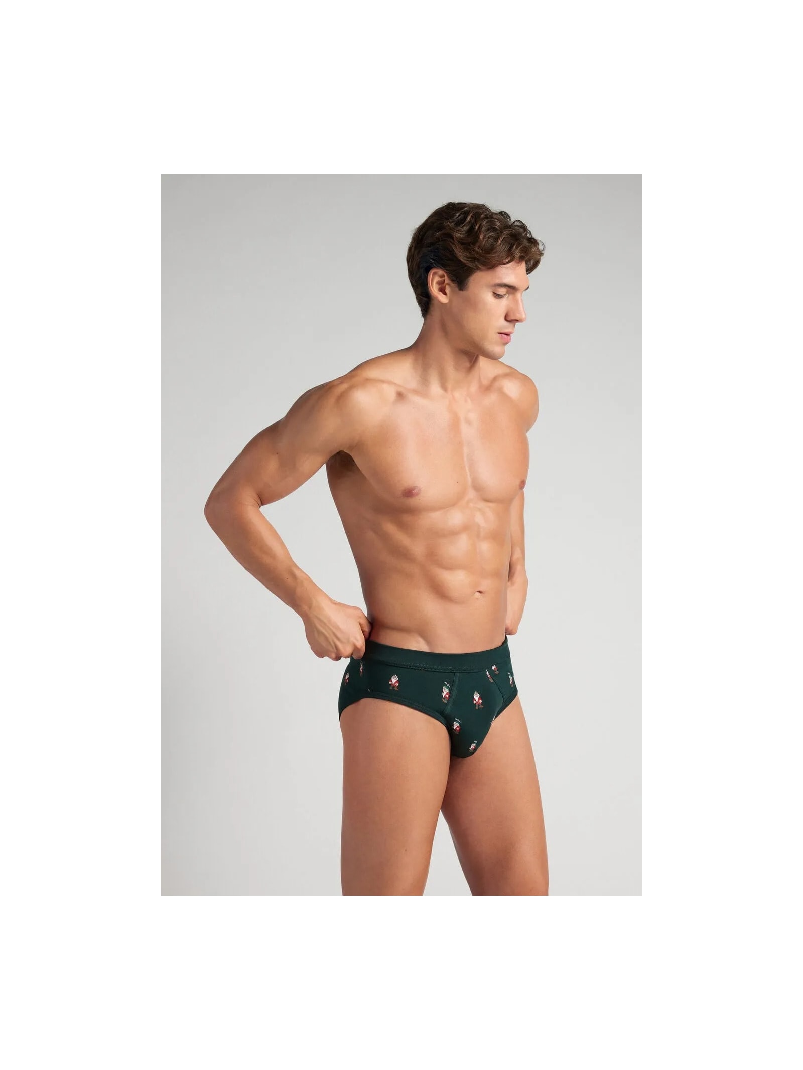 Cueca Slip Disney Zangado Em Algodão Supima Verde Intimissimi