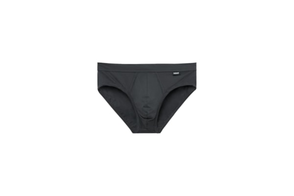 Cueca Slip Em Algodão Premium - Cinza
