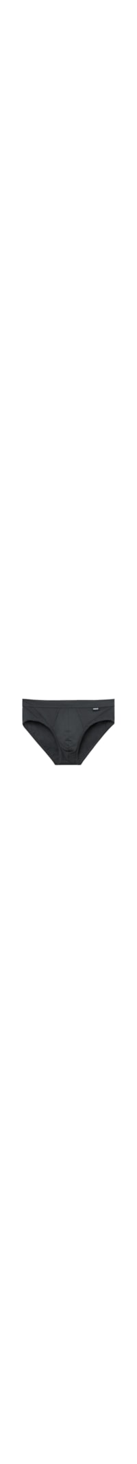 Cueca Slip Em Algodão Premium - Cinza