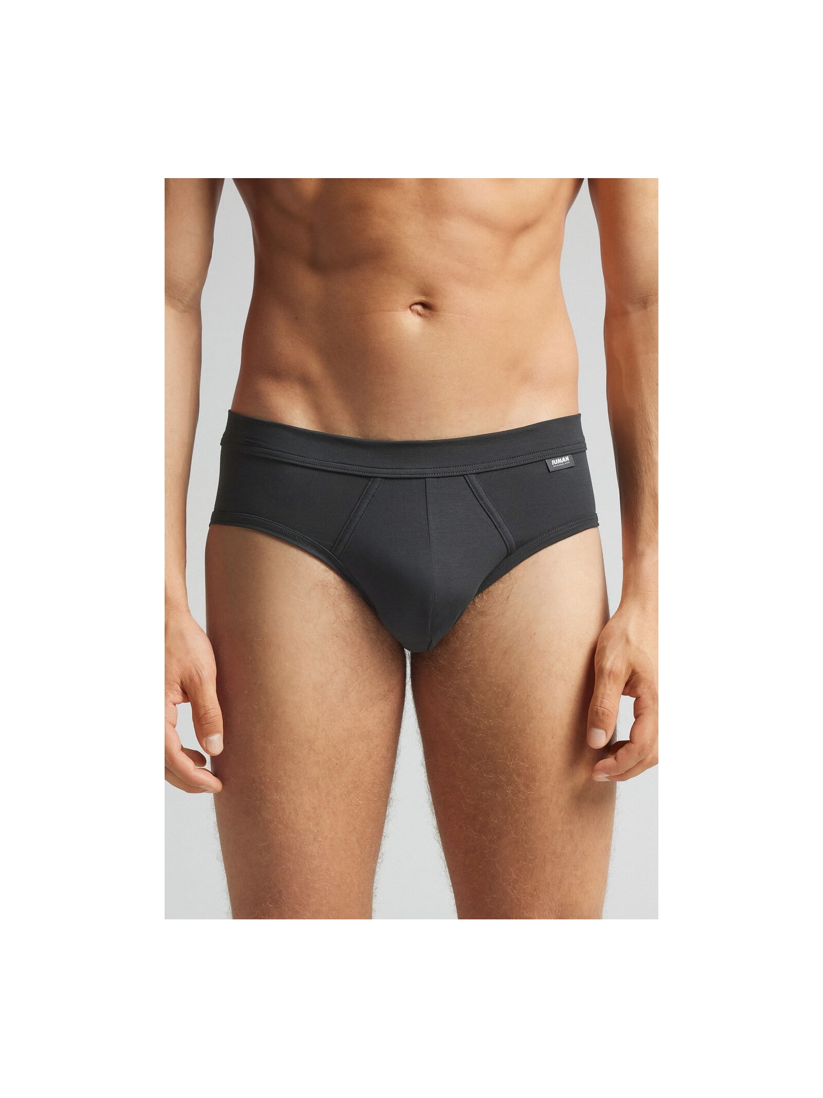 Cueca Slip Em Algodão Premium Cinza Intimissimi