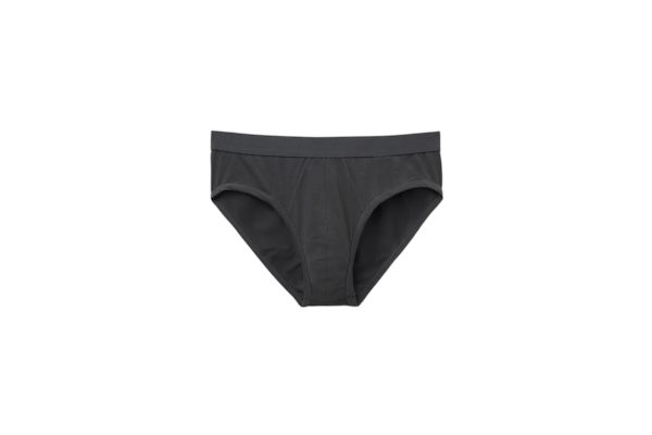 Cueca Slip Em Algodão Supima Com Elástico Visível - Cinza