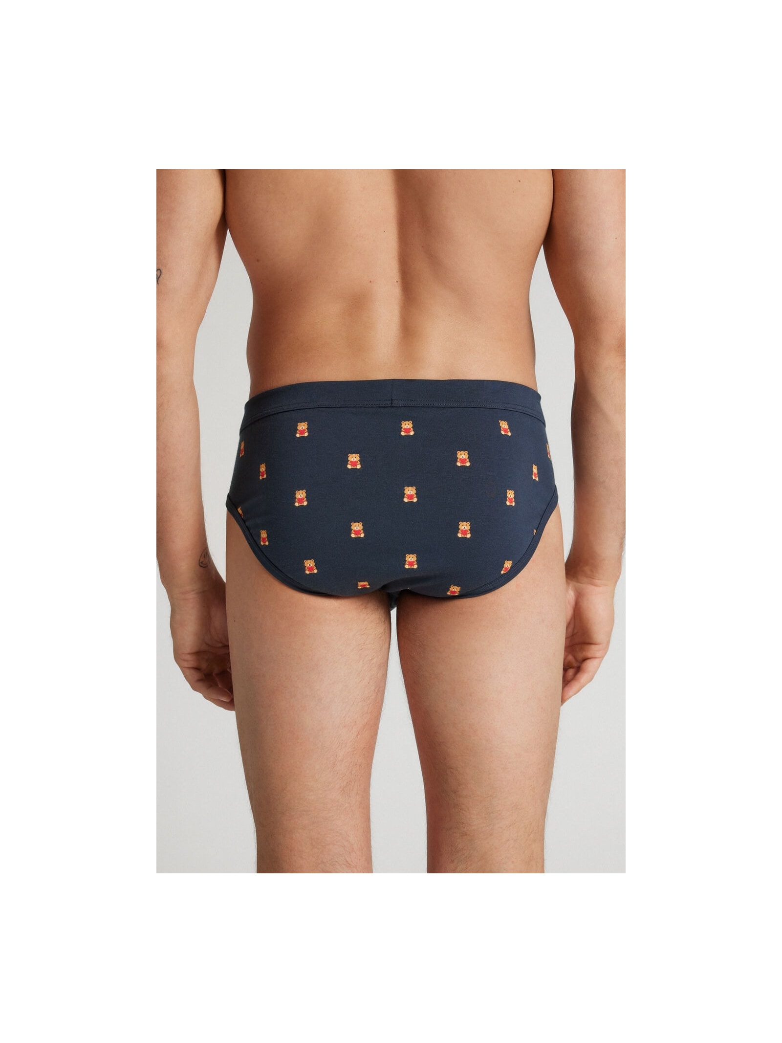 Cueca Slip Em Algodão Supima Com Pelucía Be Mine Azul Intimissimi