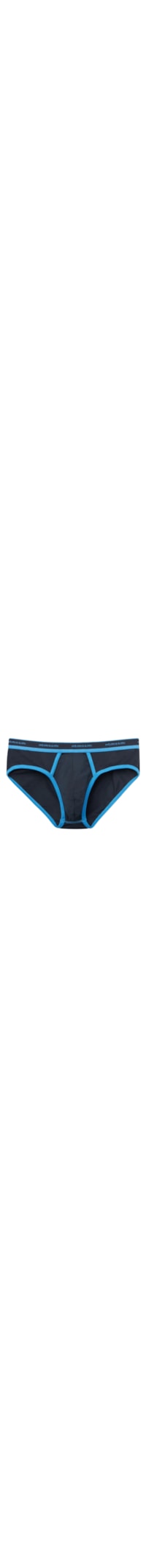 Cueca Slip Em Algodão Supima Elástico - Azul
