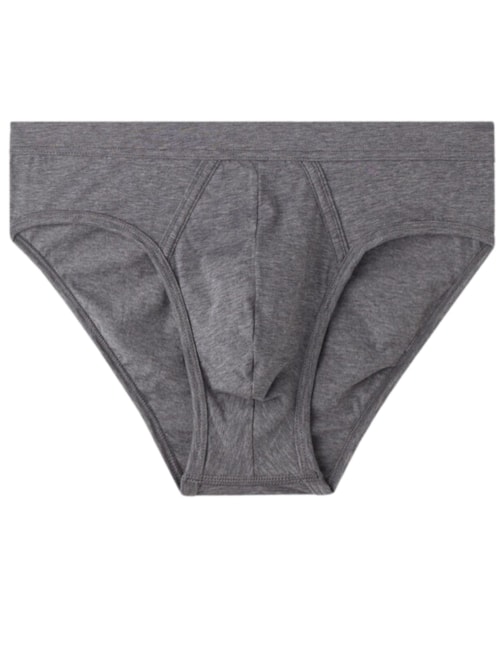 Cueca Slip Em Algodão Supima Natural Fresh – Cinza