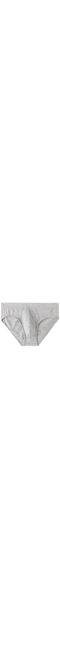 Cueca Slip Em Algodão Supima Natural Fresh - Cinza