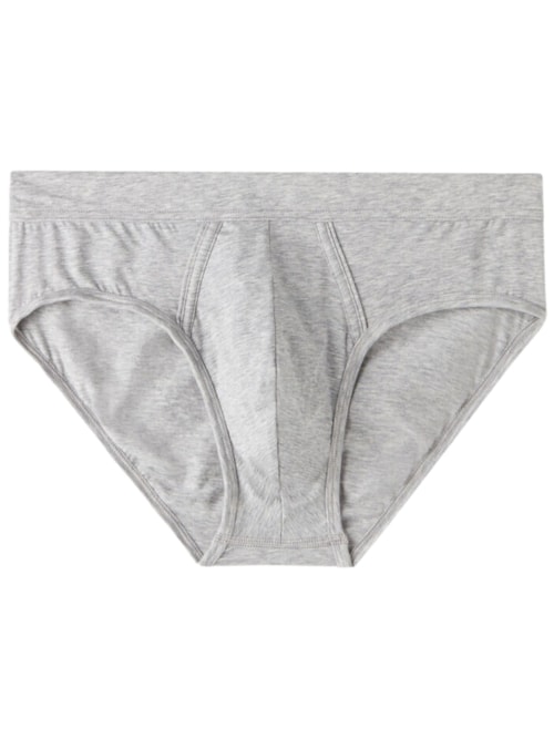 Cueca Slip Em Algodão Supima Natural Fresh - Cinza