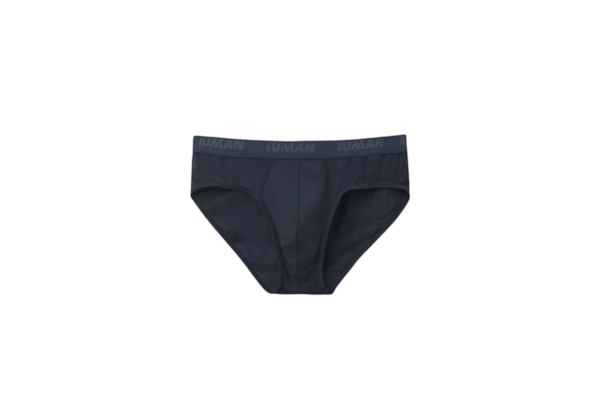 Cueca Slip Em Microfibra Com Logótipo - Azul
