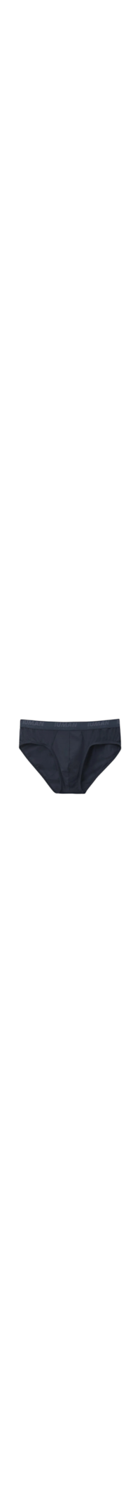 Cueca Slip Em Microfibra Com Logótipo - Azul