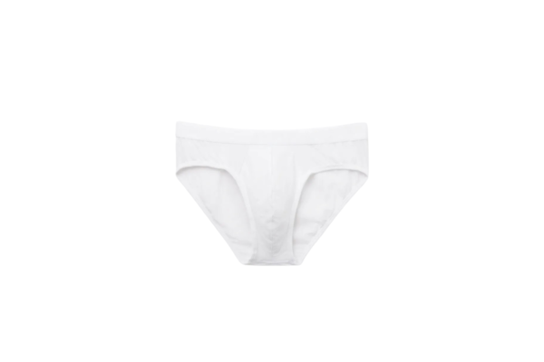 Cueca Slip Em Microfibra Com Logótipo - Branco