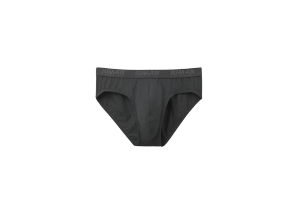 Cueca Slip Em Microfibra Com Logótipo - Cinza