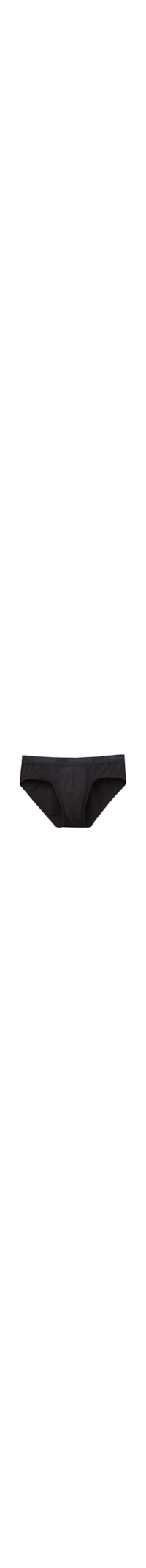Cueca Slip Em Microfibra Com Logótipo - Preto