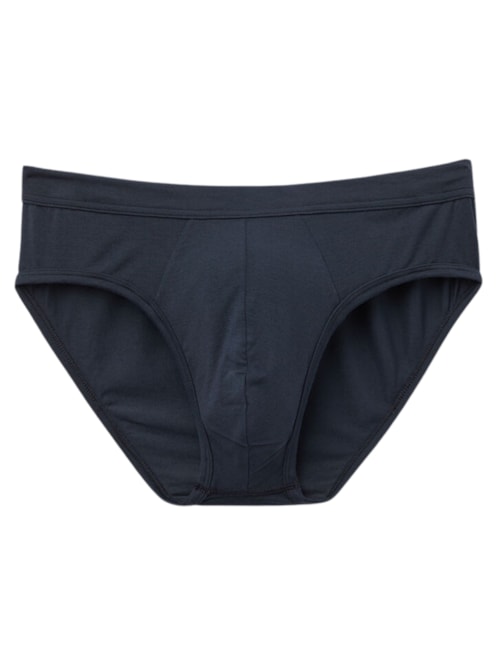 Cueca Slip Em Modal e Seda – Azul