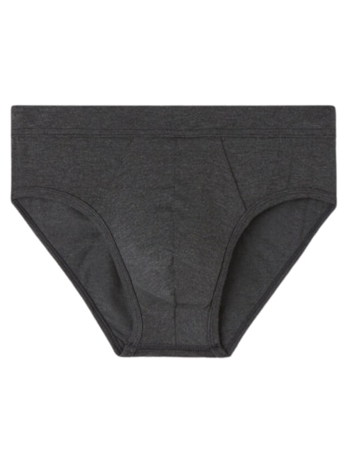 Cueca Slip Em Modal e Seda – Cinza