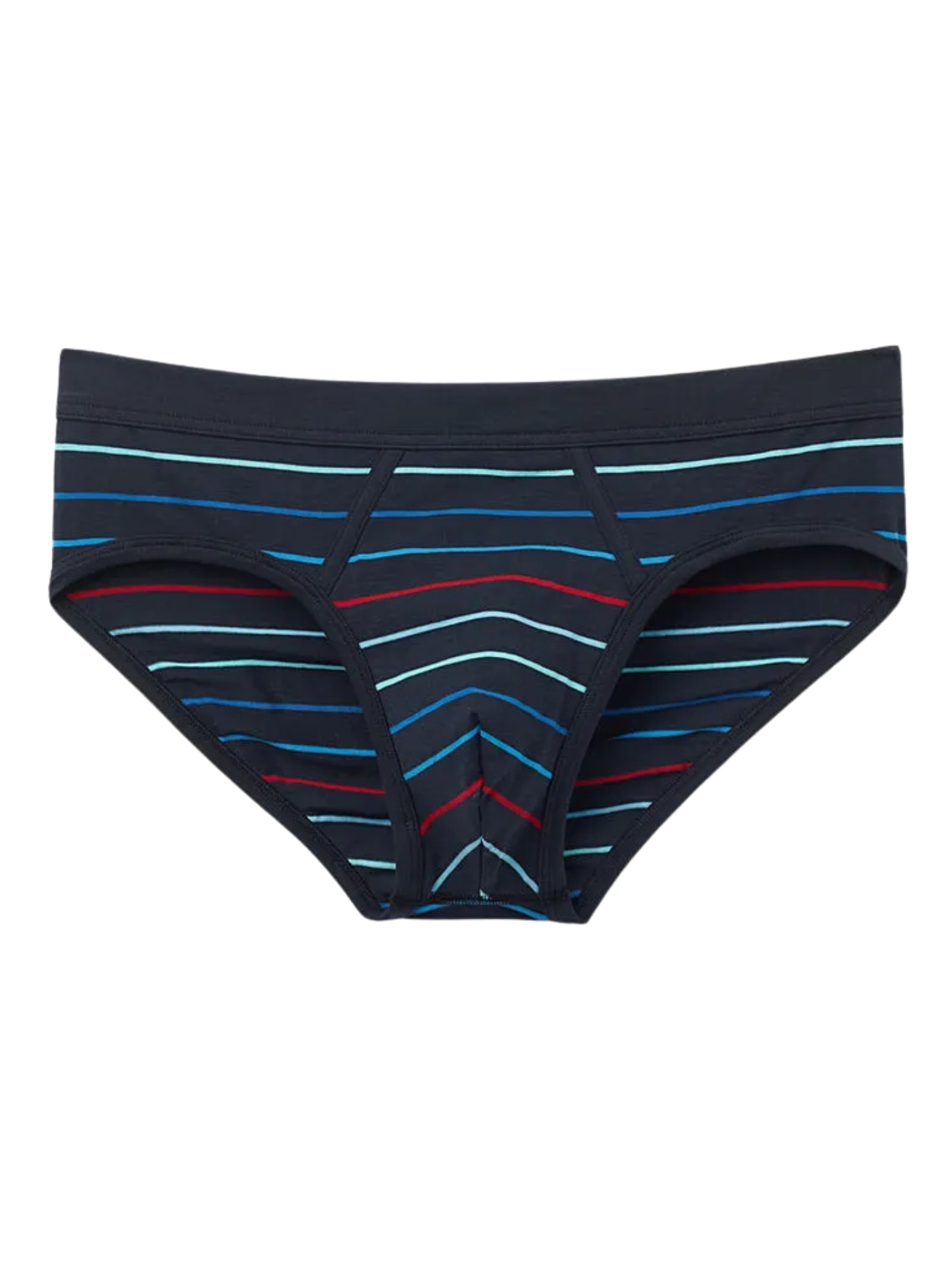 Cueca Slip Listrada Em Algodão Supima Azul Intimissimi