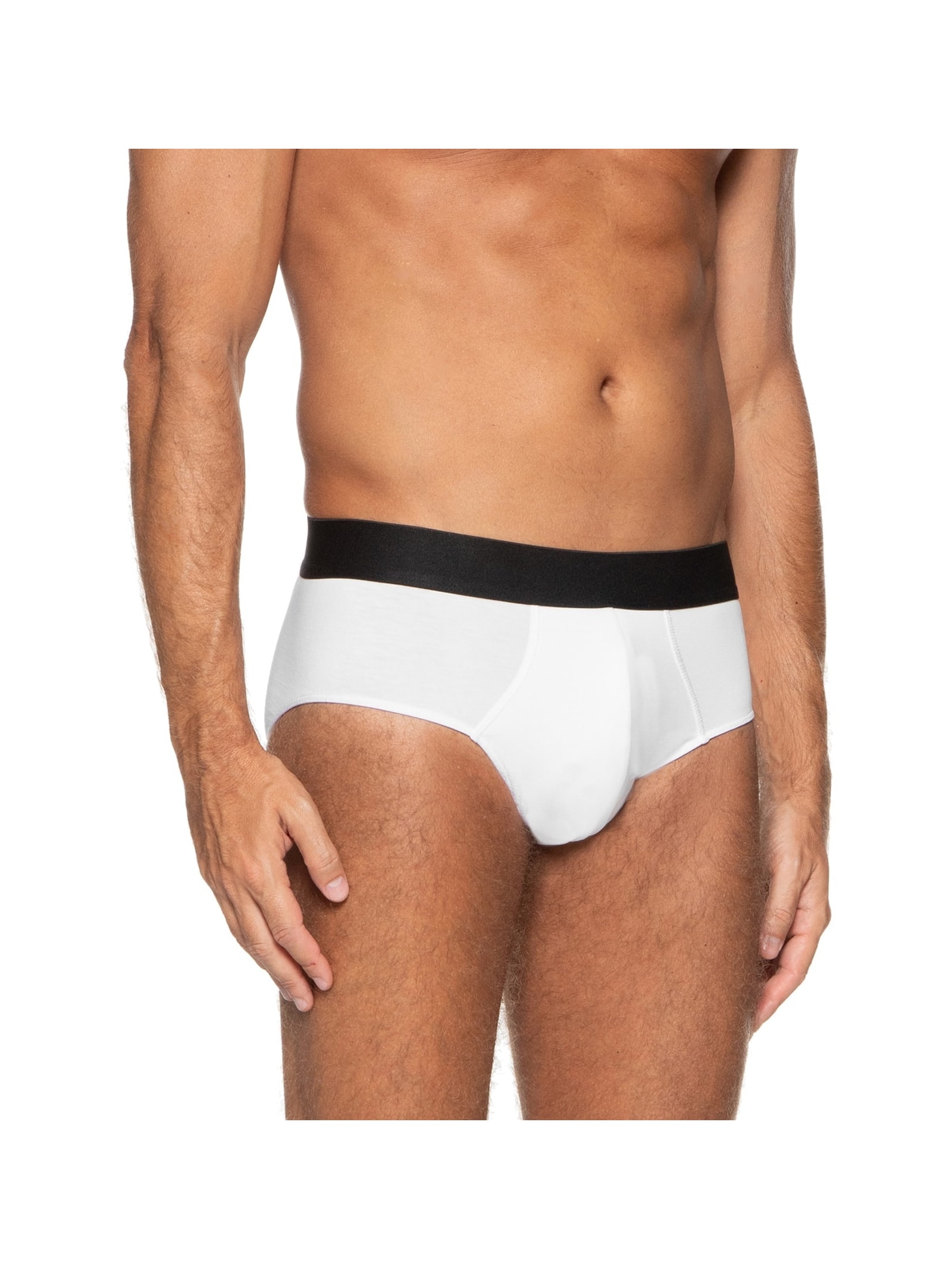 Cueca Slip Pima Branco '2 Essential
