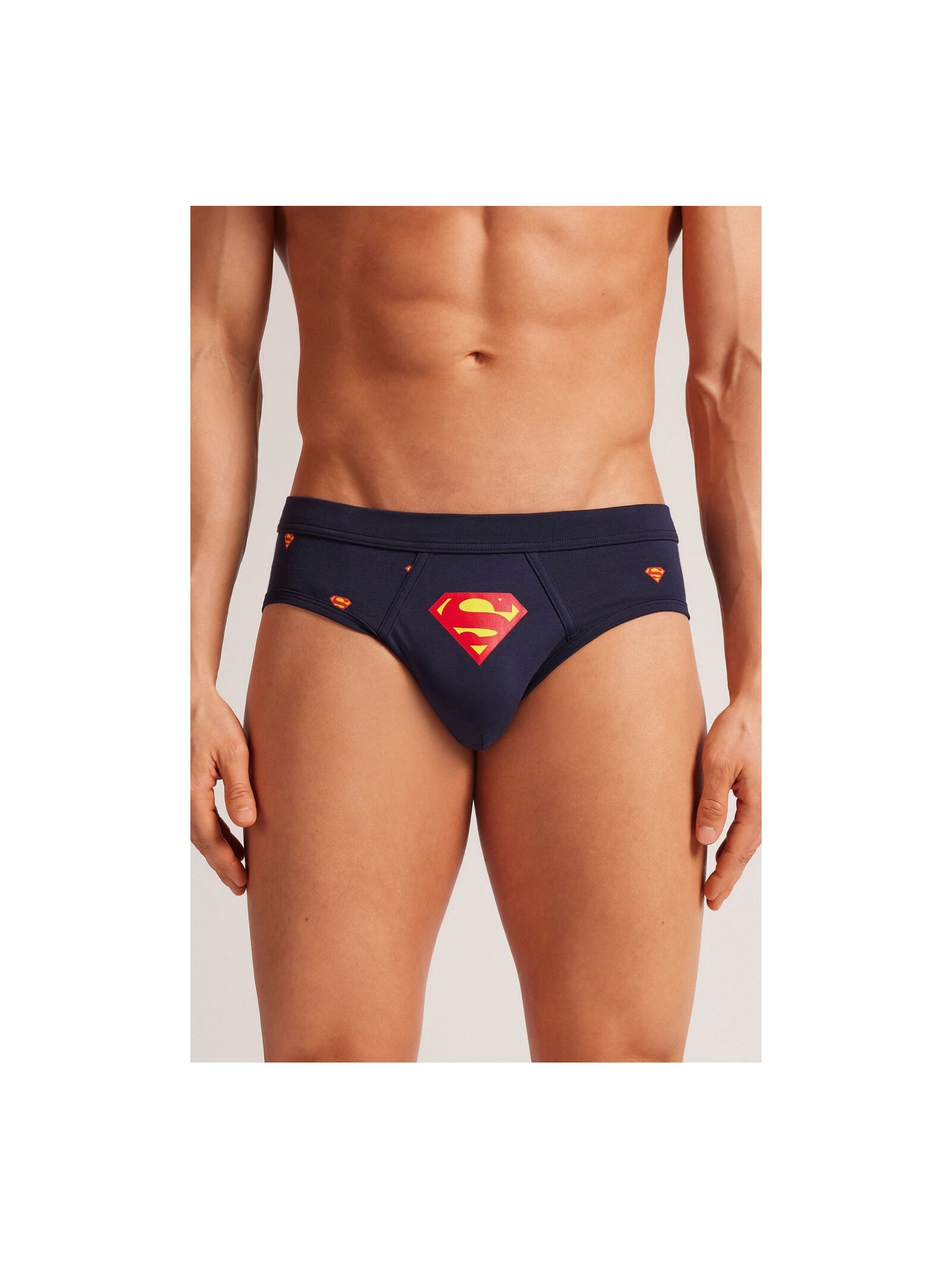 Cueca Slip Superman Em Algodão Supima Azul Intimissimi