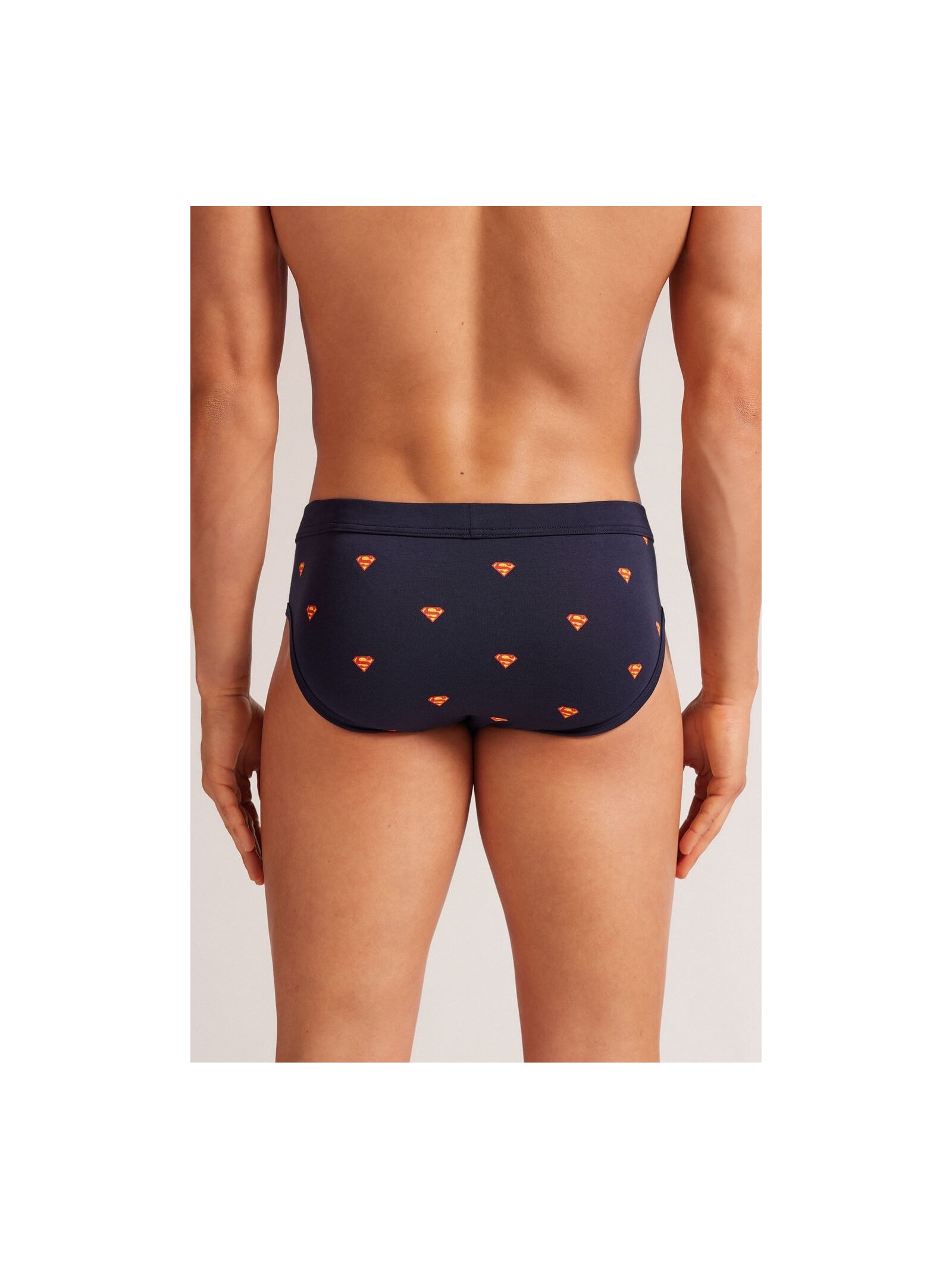 Cueca Slip Superman Em Algodão Supima Azul Intimissimi