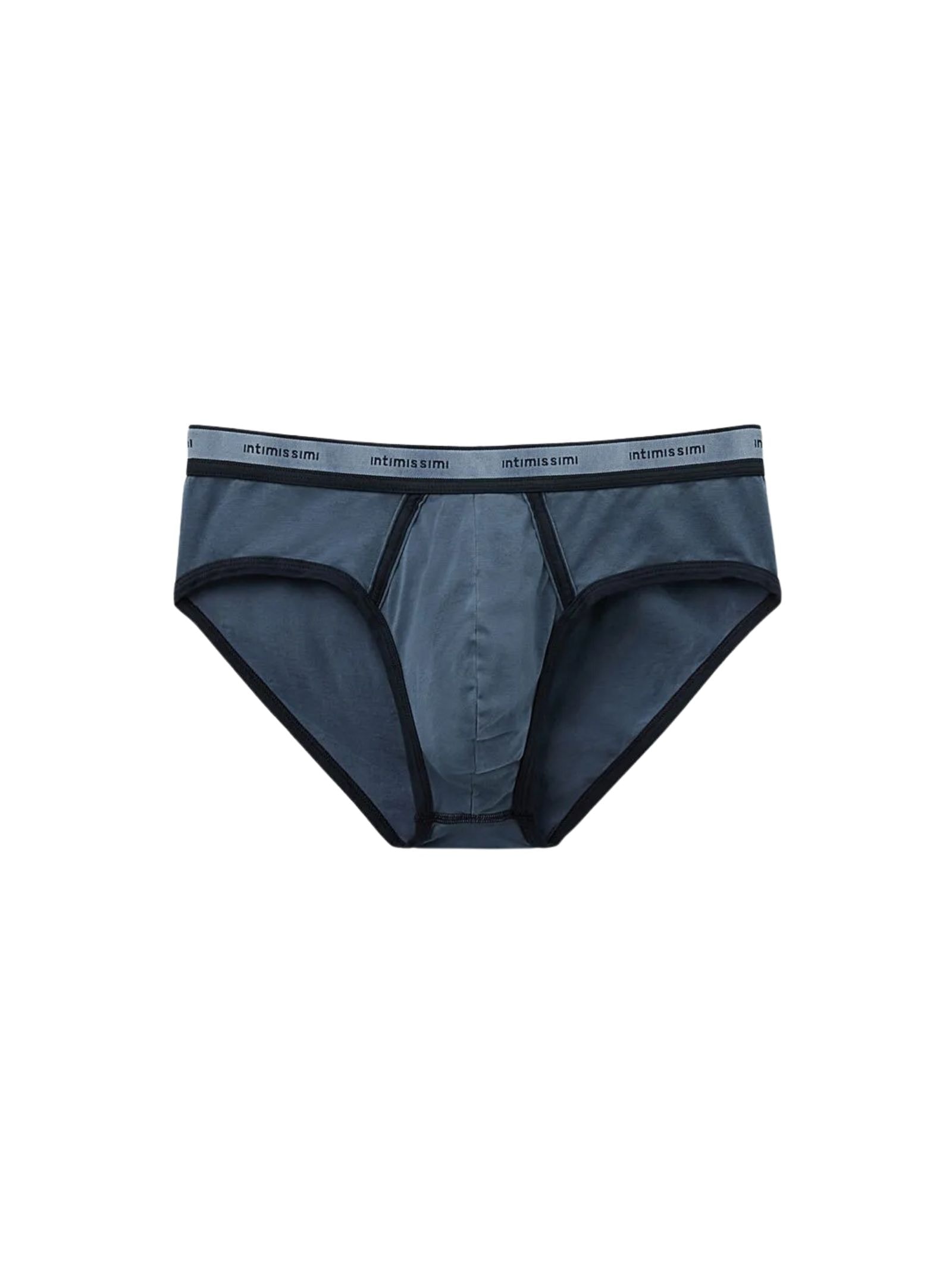 Cueca Slip Washed Collection Em Algodão Azul Intimissimi
