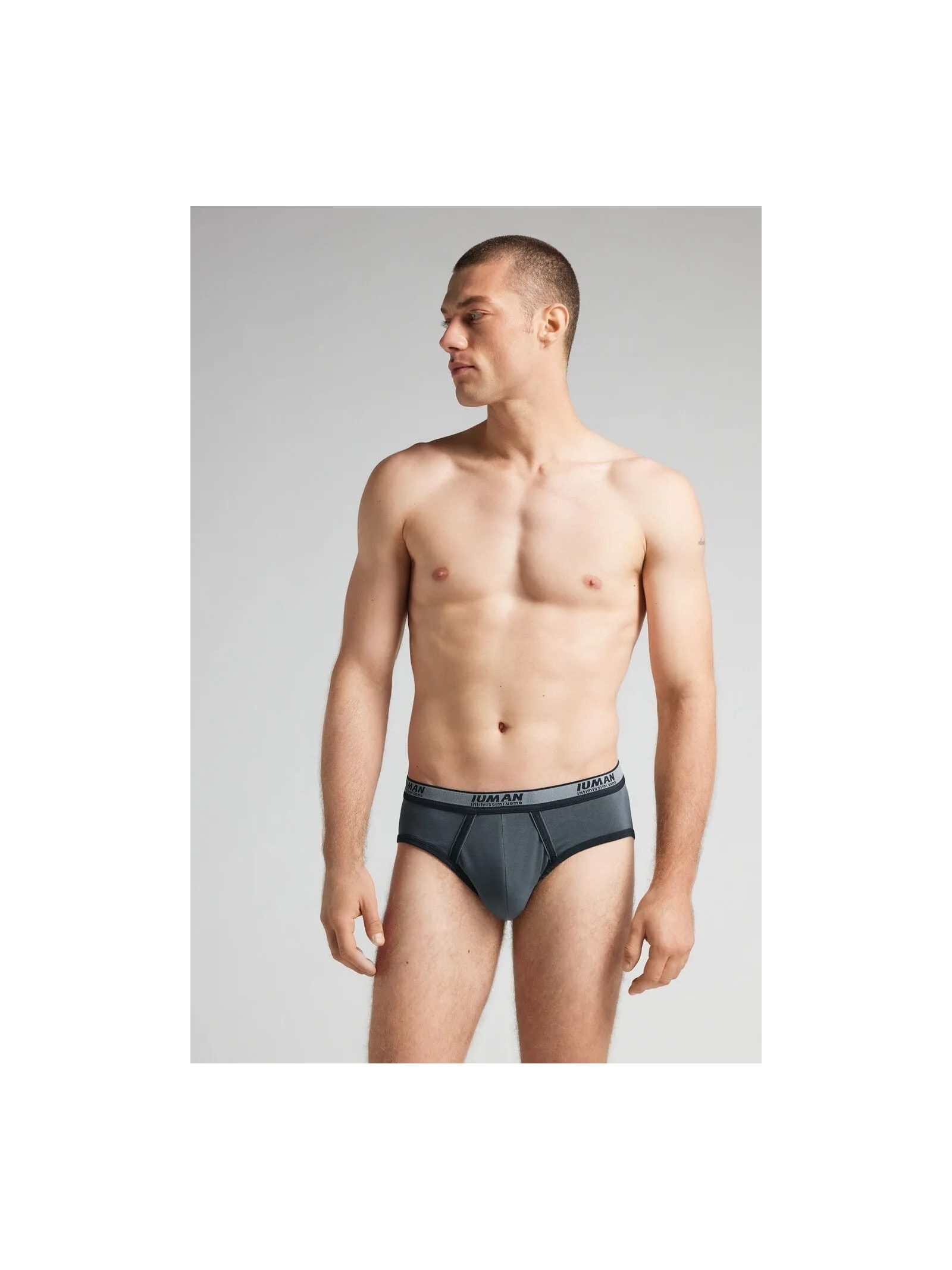 Cueca Slip Washed Collection Em Algodão Supima Azul Intimissimi