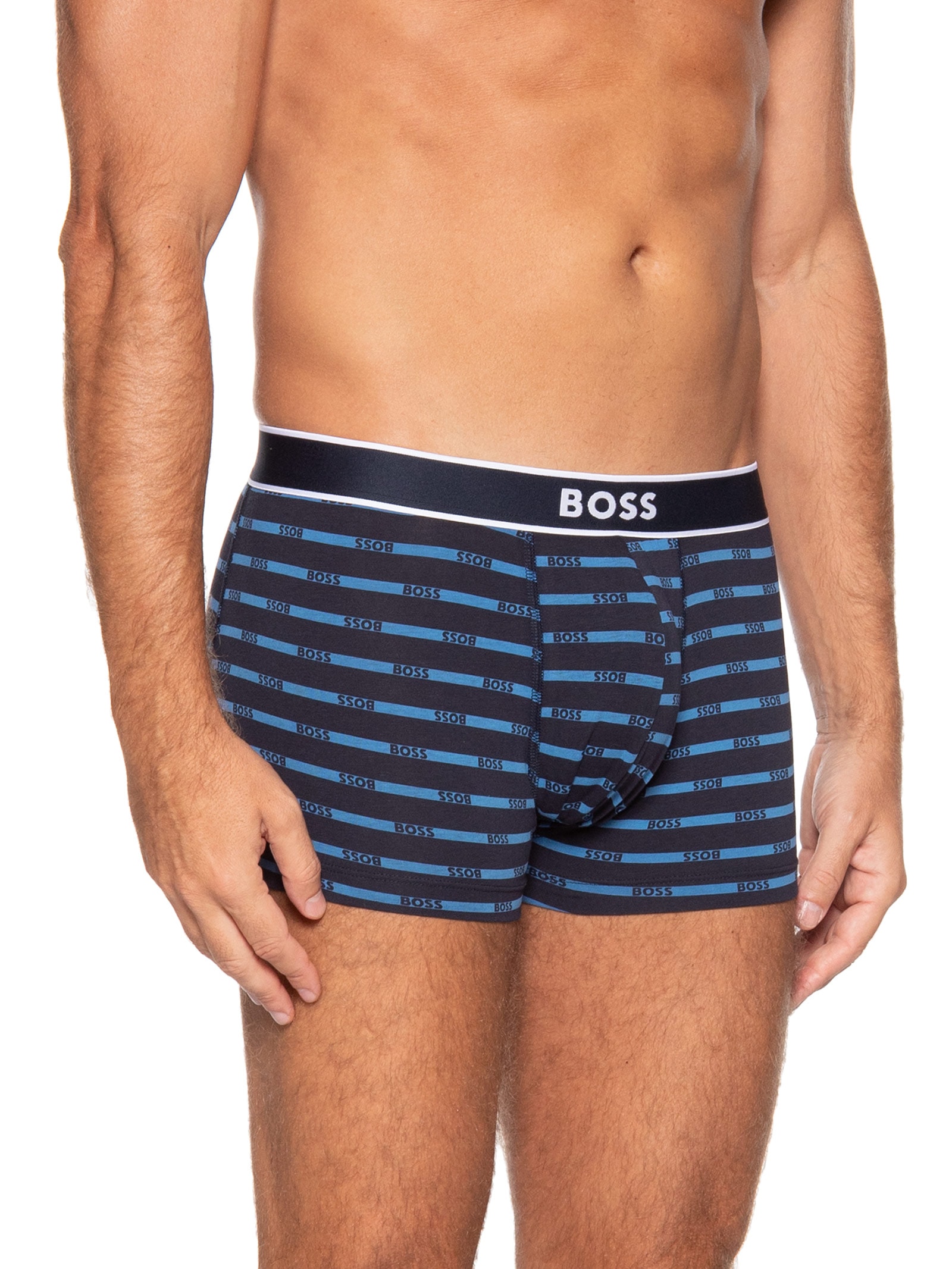 Cueca Trunk 24 Print Azul Boss
