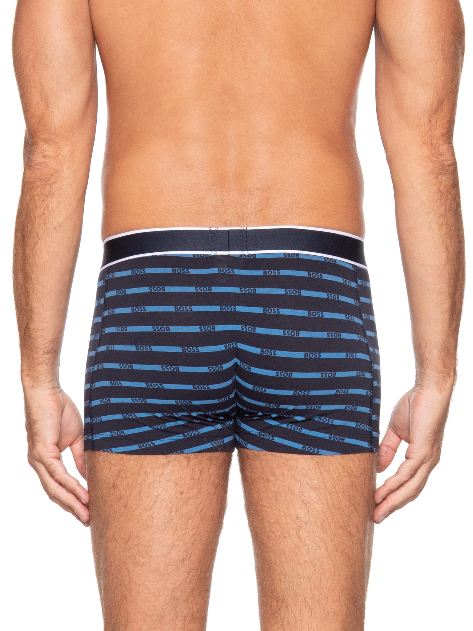 Cueca Trunk 24 Print Azul Boss