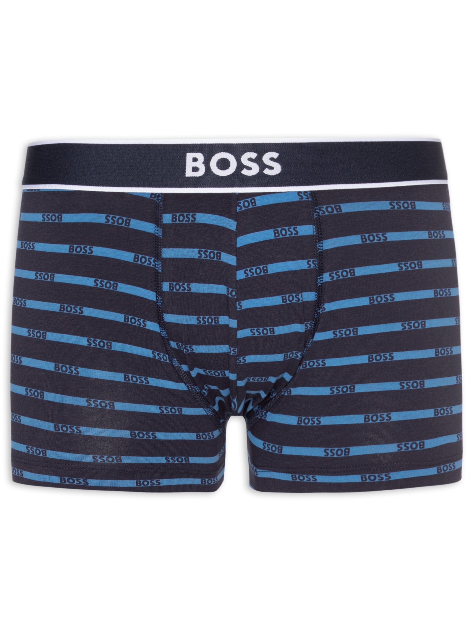 Cueca Trunk 24 Print Azul Boss