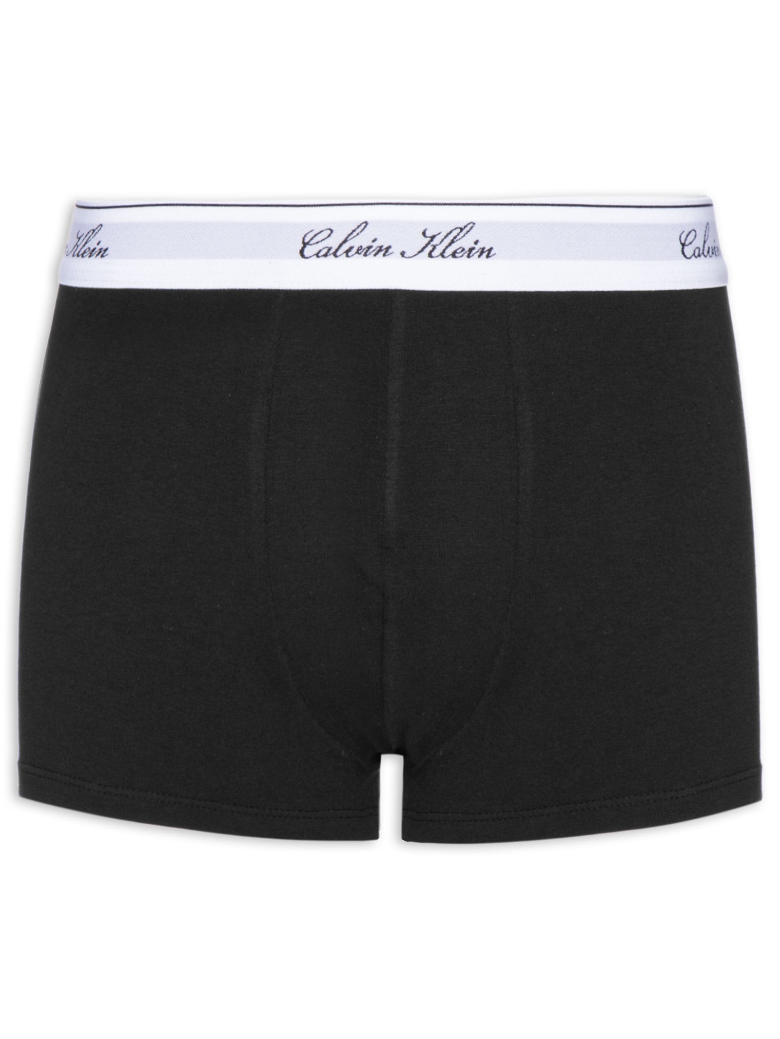 Cueca Trunk Algodão Icon Script Preto Calvin Klein Underwear