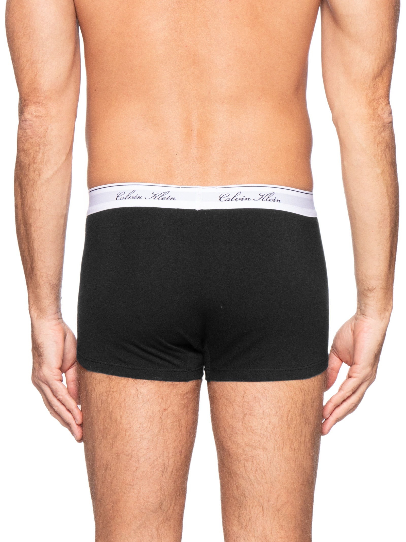 Cueca Trunk Algodão Icon Script Preto Calvin Klein Underwear