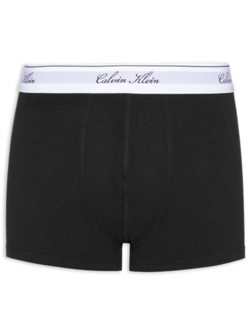 Cueca Trunk Algodão Icon Script – Preto