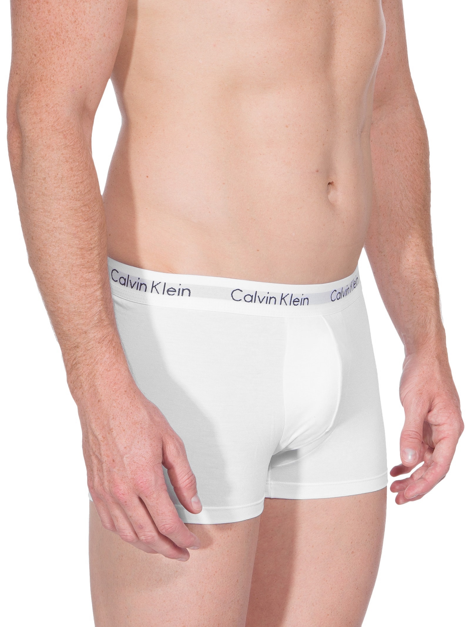 Cueca Trunk De Modal Branco Calvin Klein Underwear