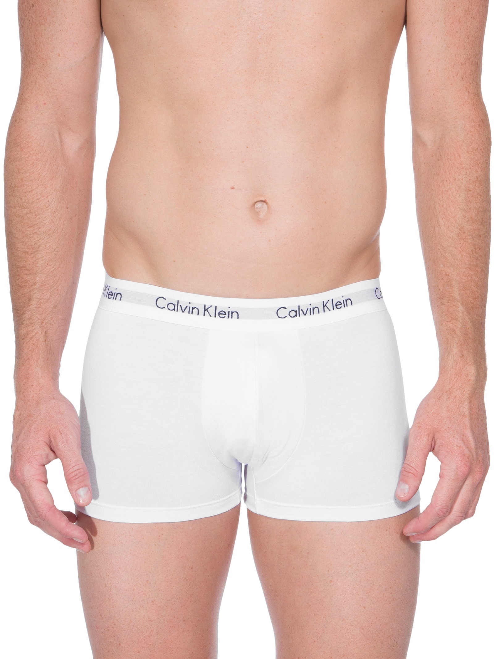 Cueca Trunk De Modal Branco Calvin Klein Underwear