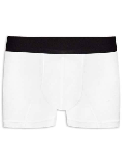 Cueca Trunk Elástico Pima – Branco