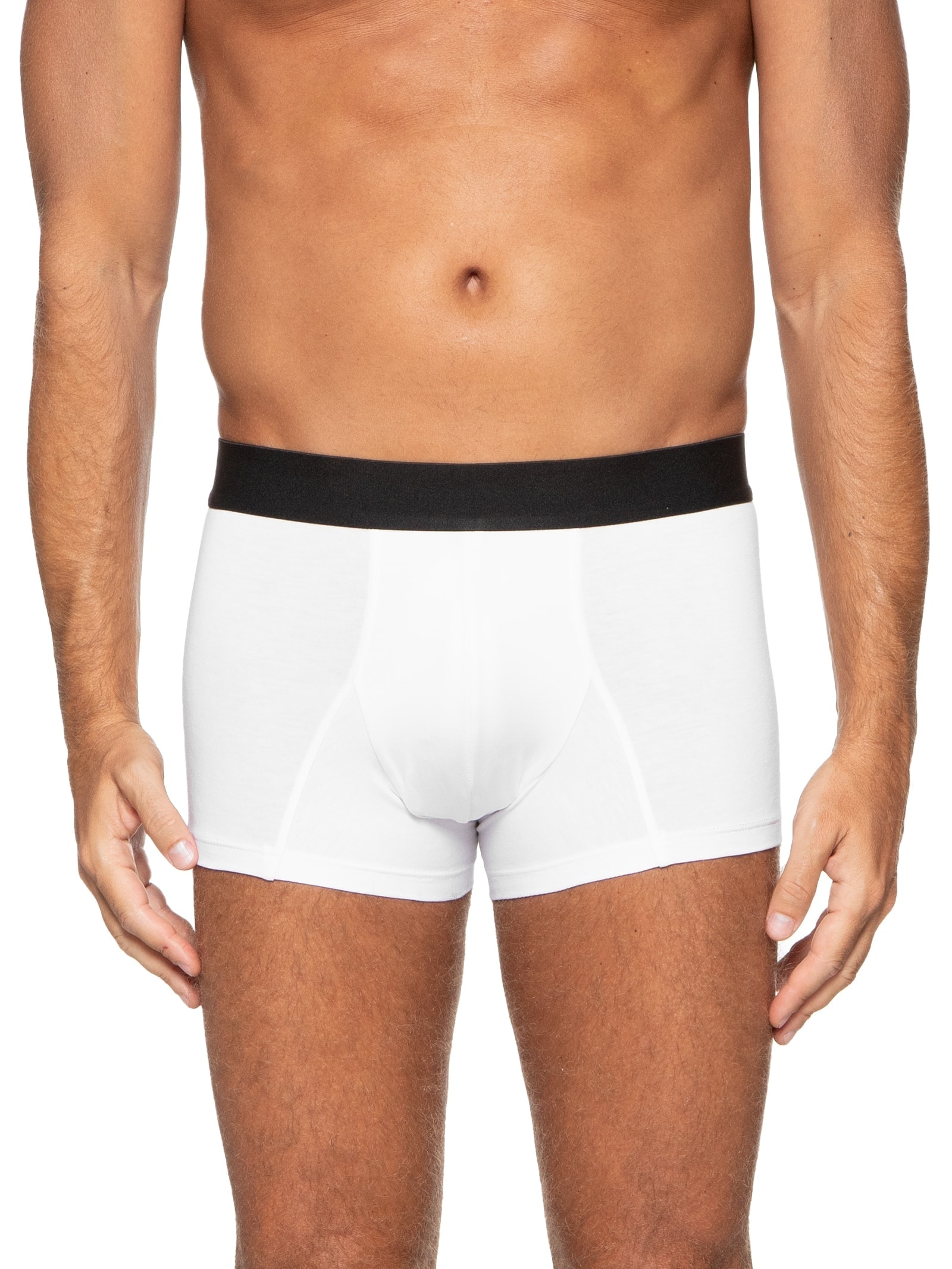 Cueca Trunk Elástico Pima Branco '2 Essential