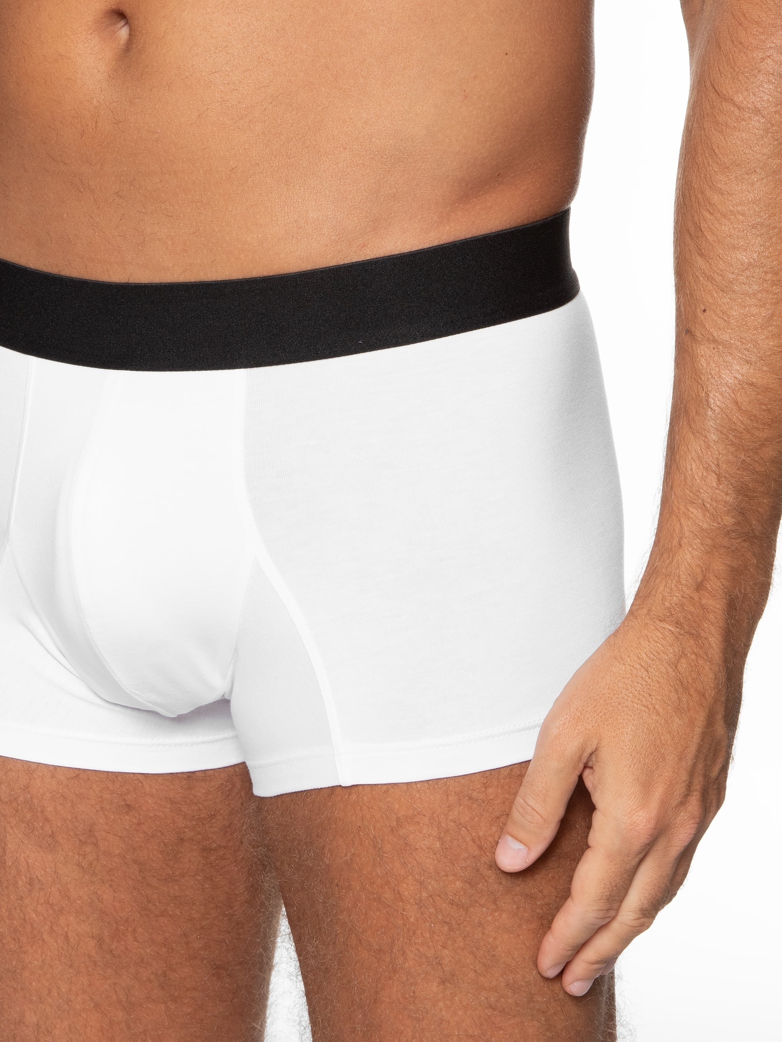 Cueca Trunk Elástico Pima Branco '2 Essential