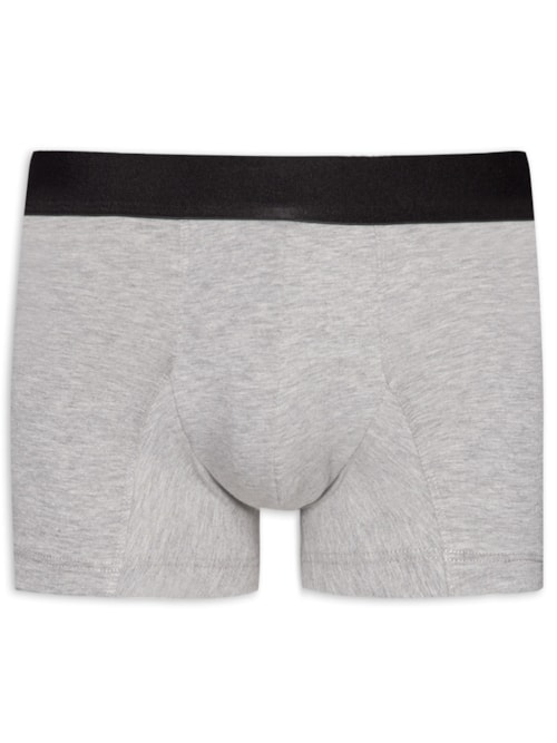 Cueca Trunk Elástico Pima – Cinza
