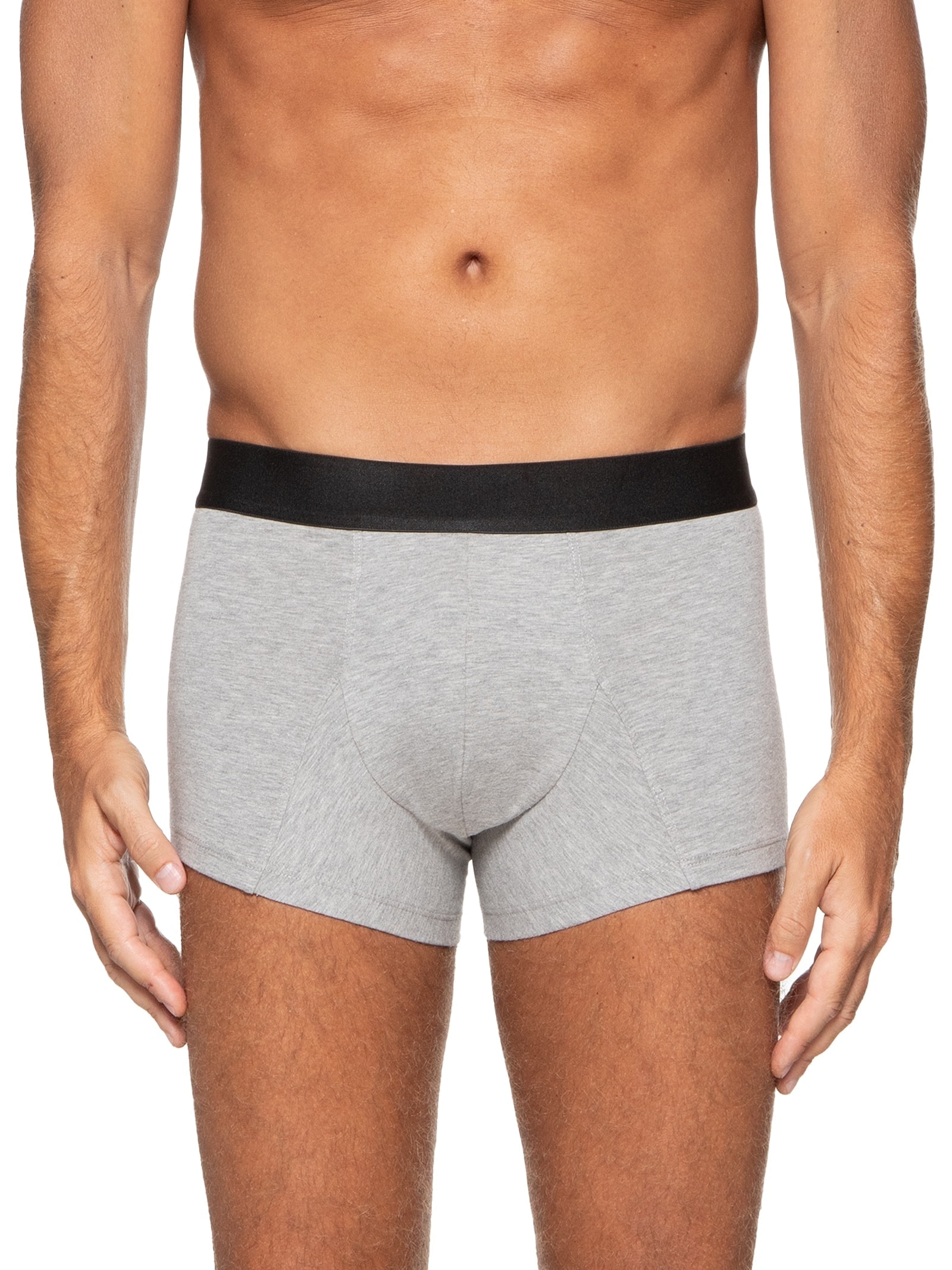 Cueca Trunk Elástico Pima Cinza '2 Essential