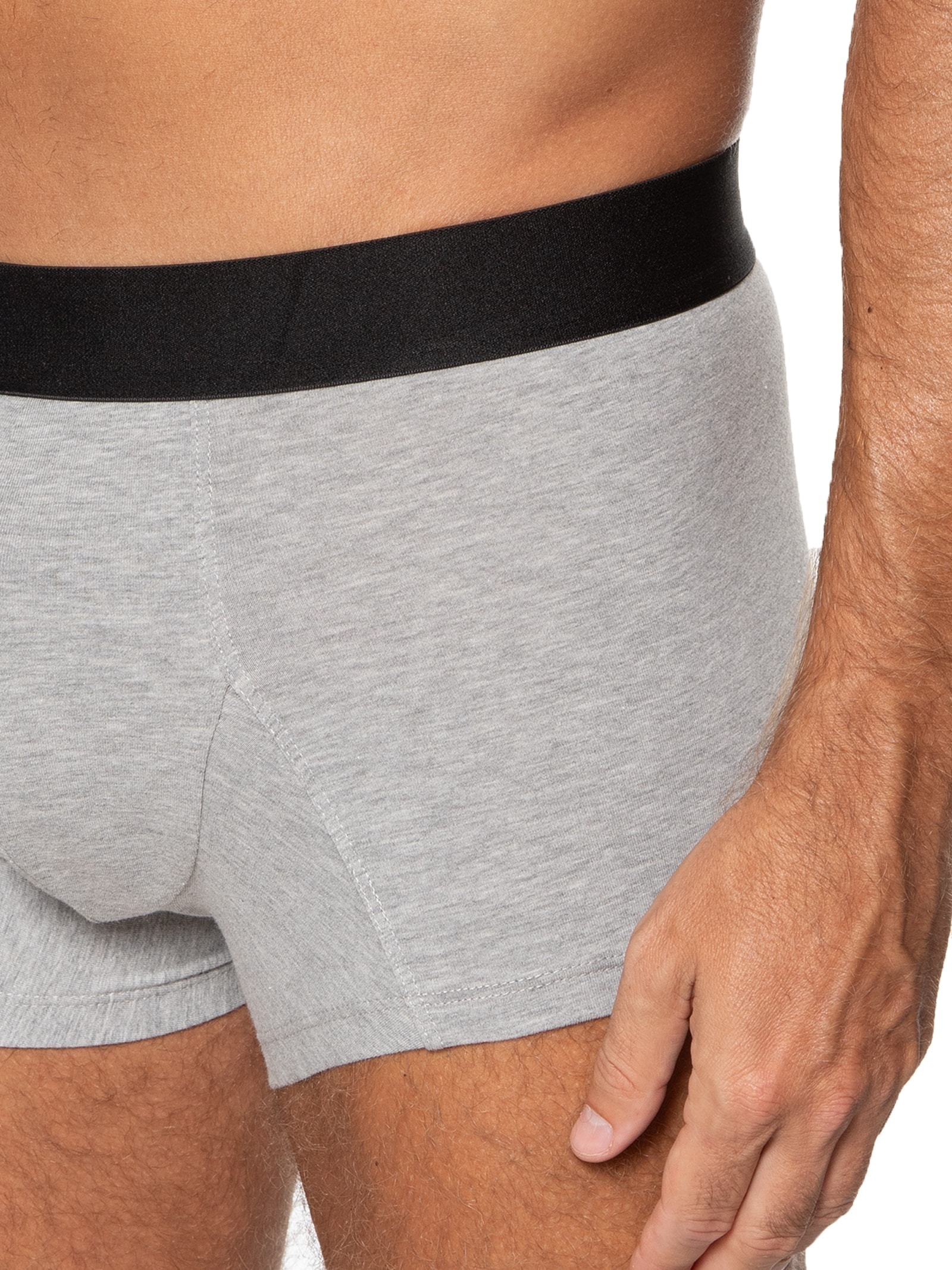 Cueca Trunk Elástico Pima Cinza '2 Essential