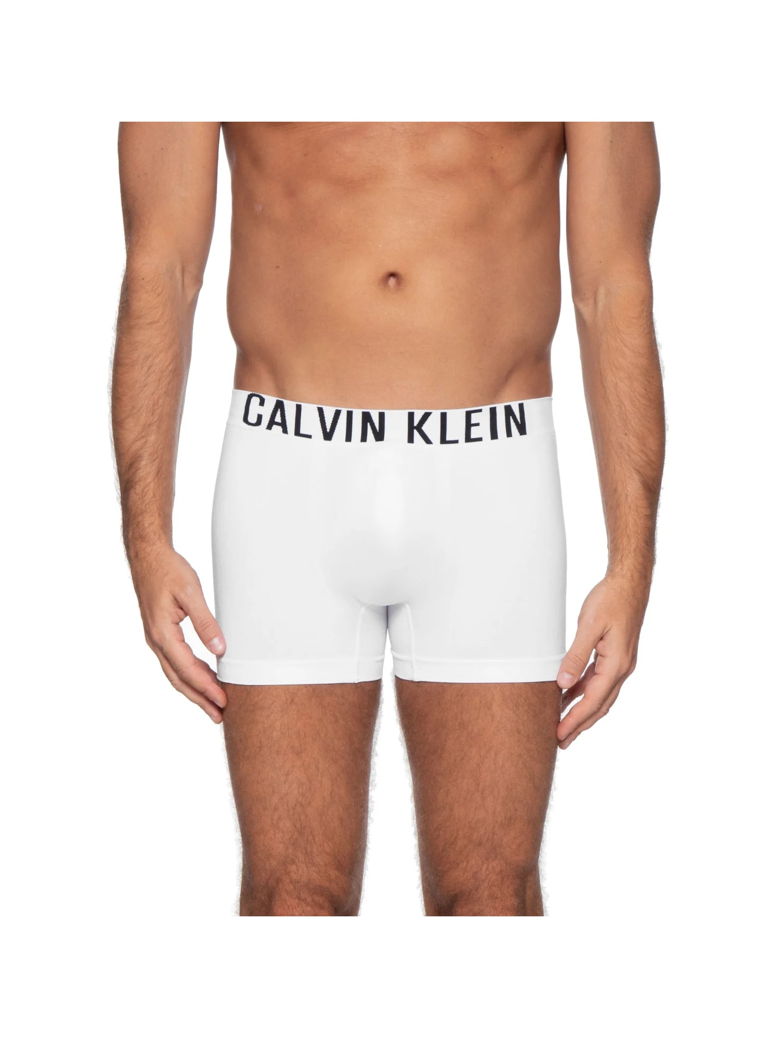 Cueca Trunk Intense Power Seamless Branco Calvin Klein Underwear
