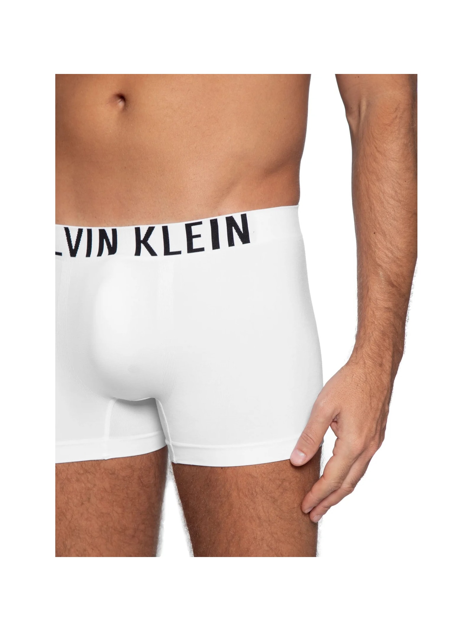 Cueca Trunk Intense Power Seamless Branco Calvin Klein Underwear