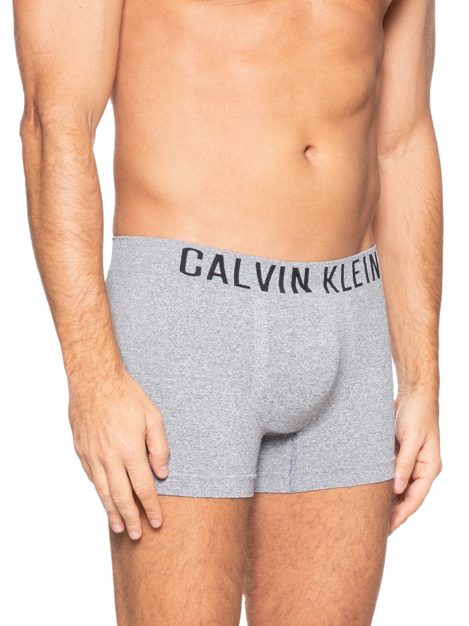 Cueca Trunk Intense Power Seamless Cinza Calvin Klein Underwear