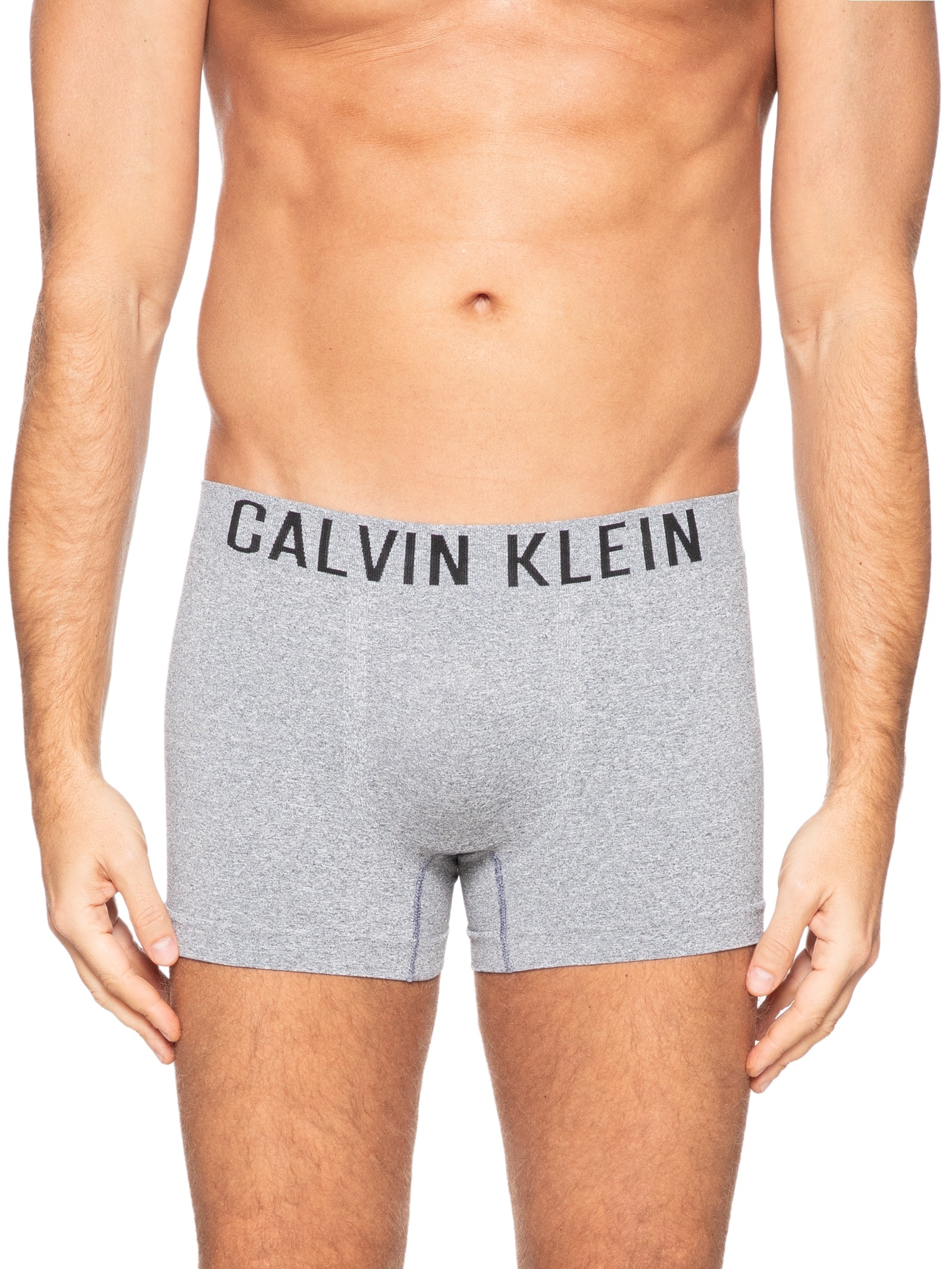 Cueca Trunk Intense Power Seamless Cinza Calvin Klein Underwear