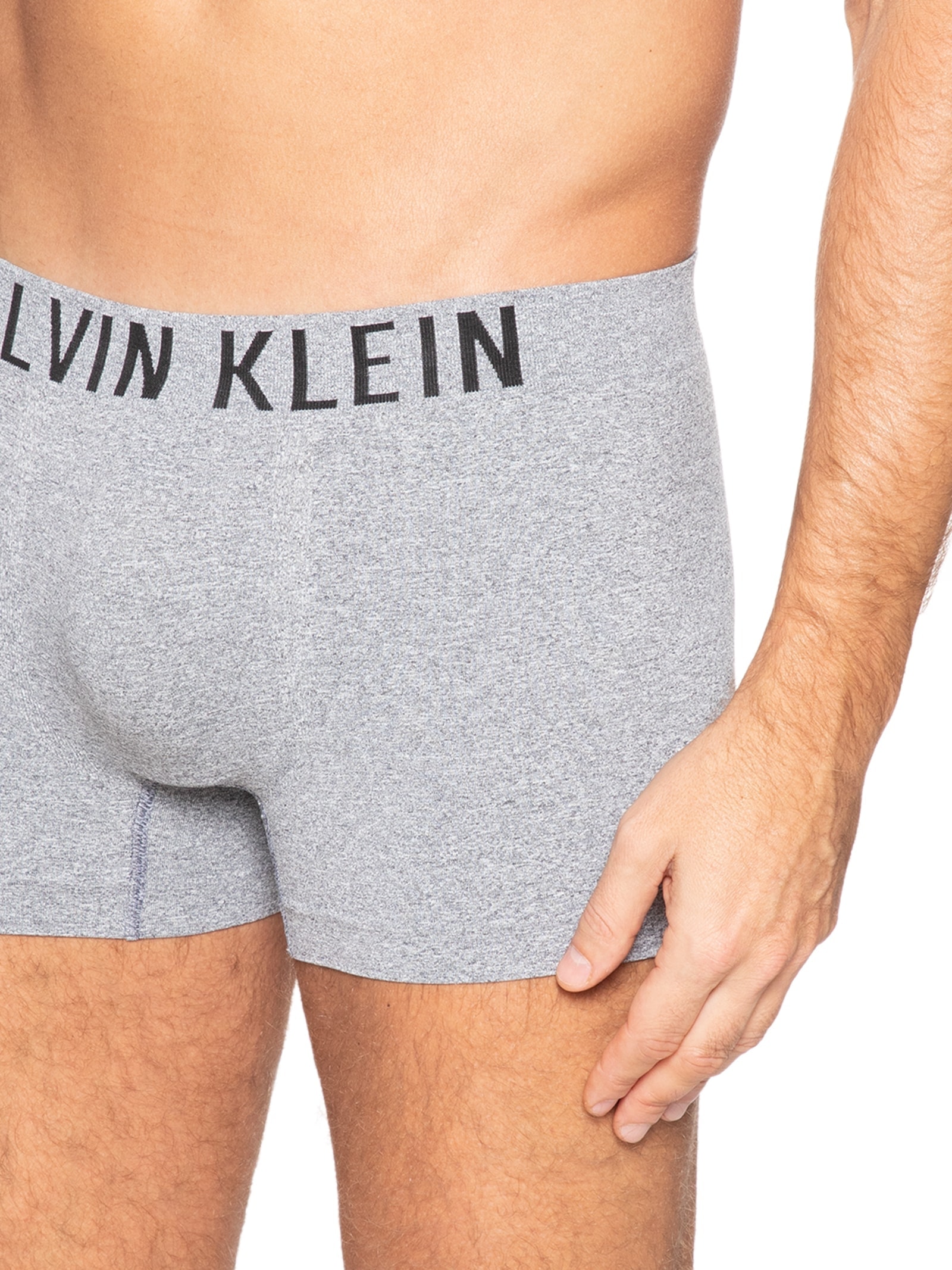Cueca Trunk Intense Power Seamless Cinza Calvin Klein Underwear