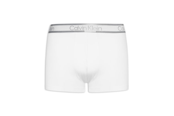 Cueca Trunk Modal Tonal Logo - Branco