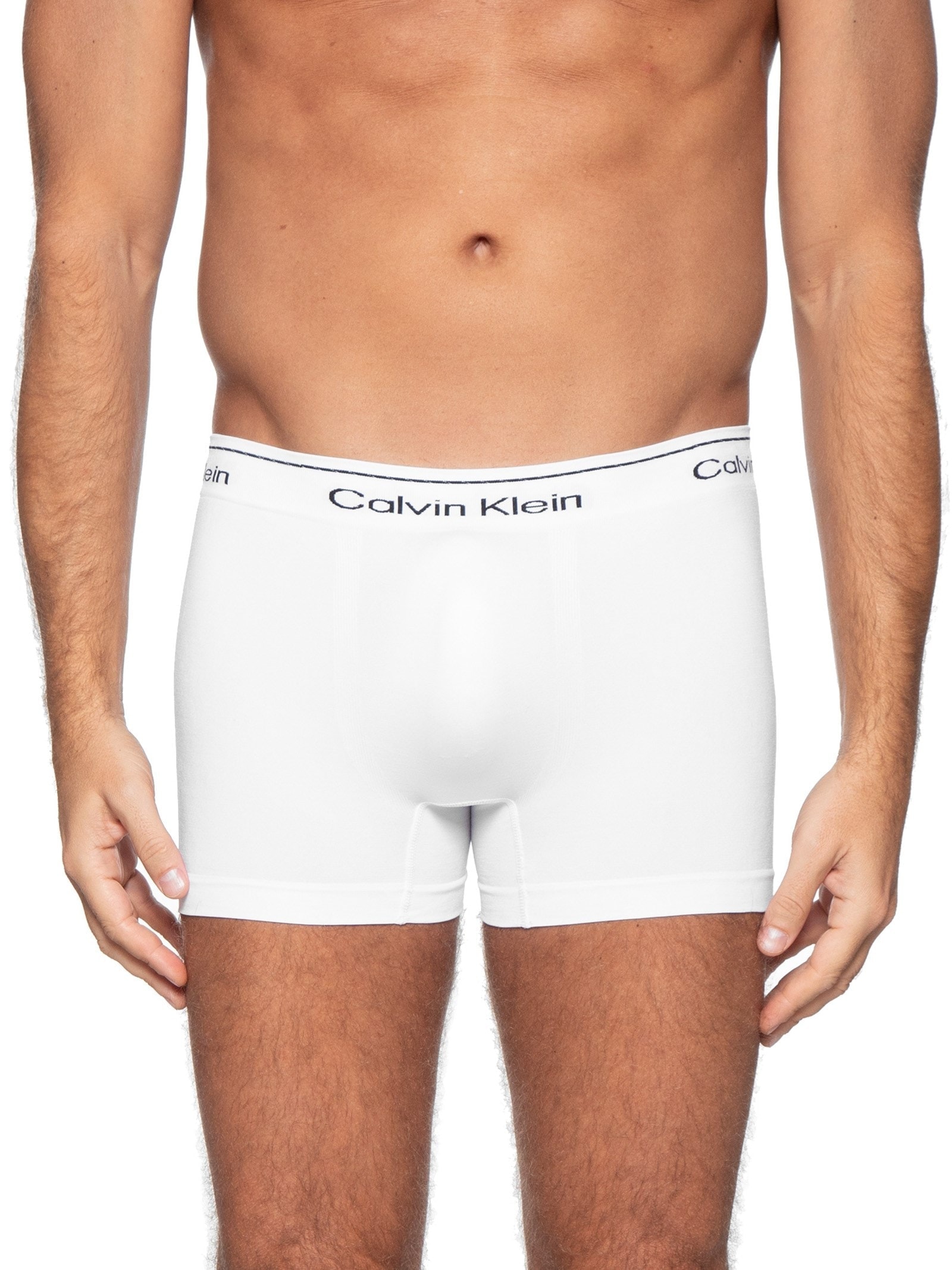 Cueca Trunk Modern Cotton Seamless Eco Branco Calvin Klein Underwear