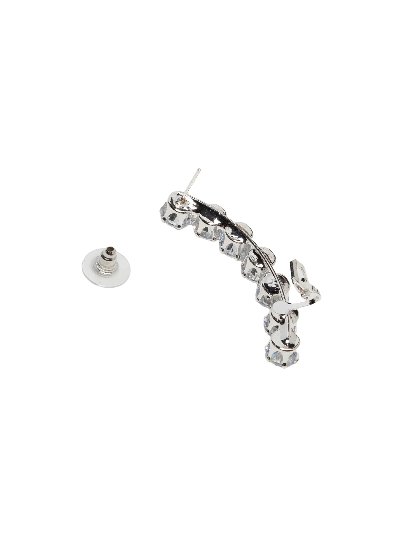 Earcuff Feminino Zircônia Prateado Market 33