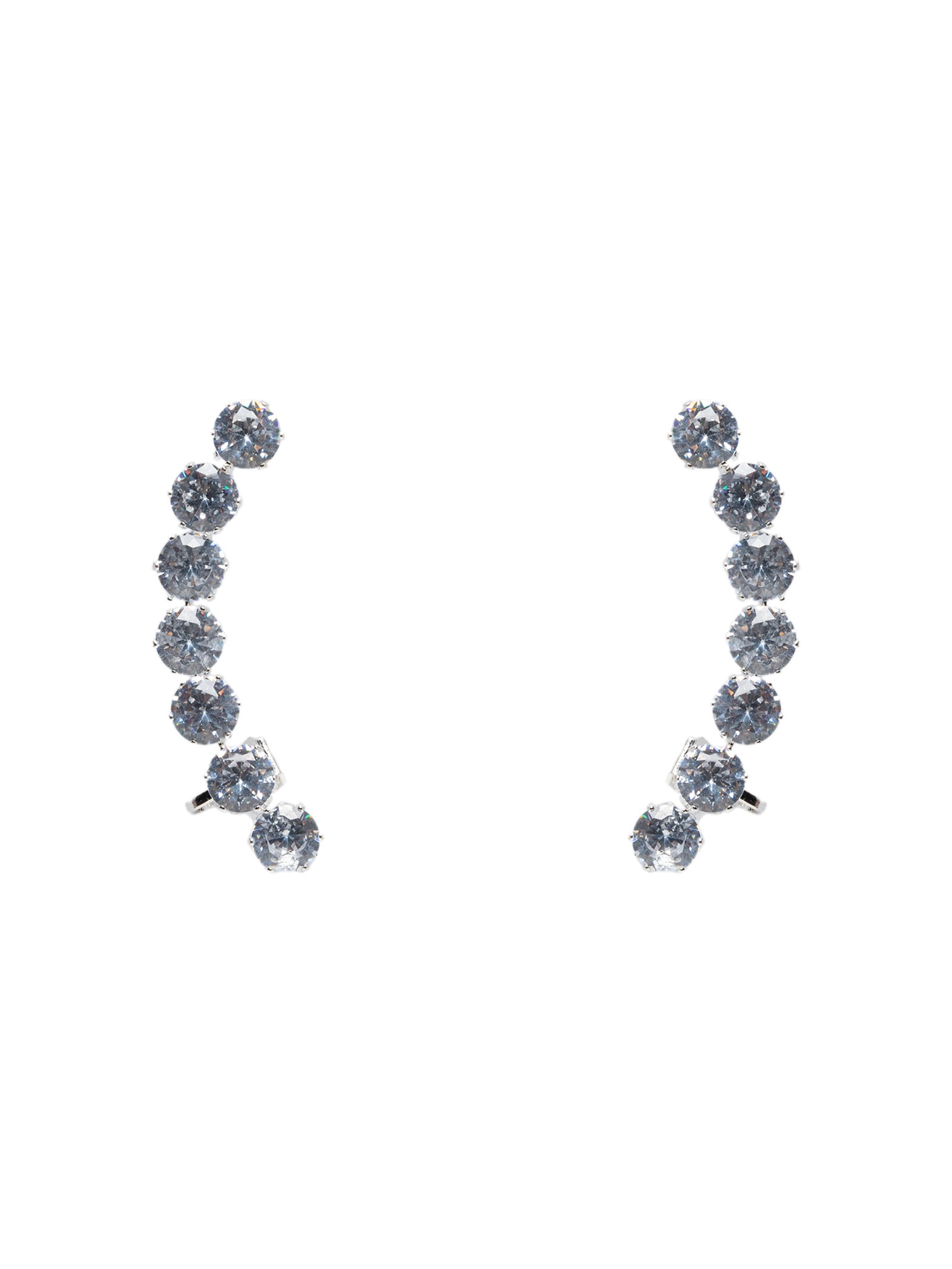 Earcuff Feminino Zircônia Prateado Market 33