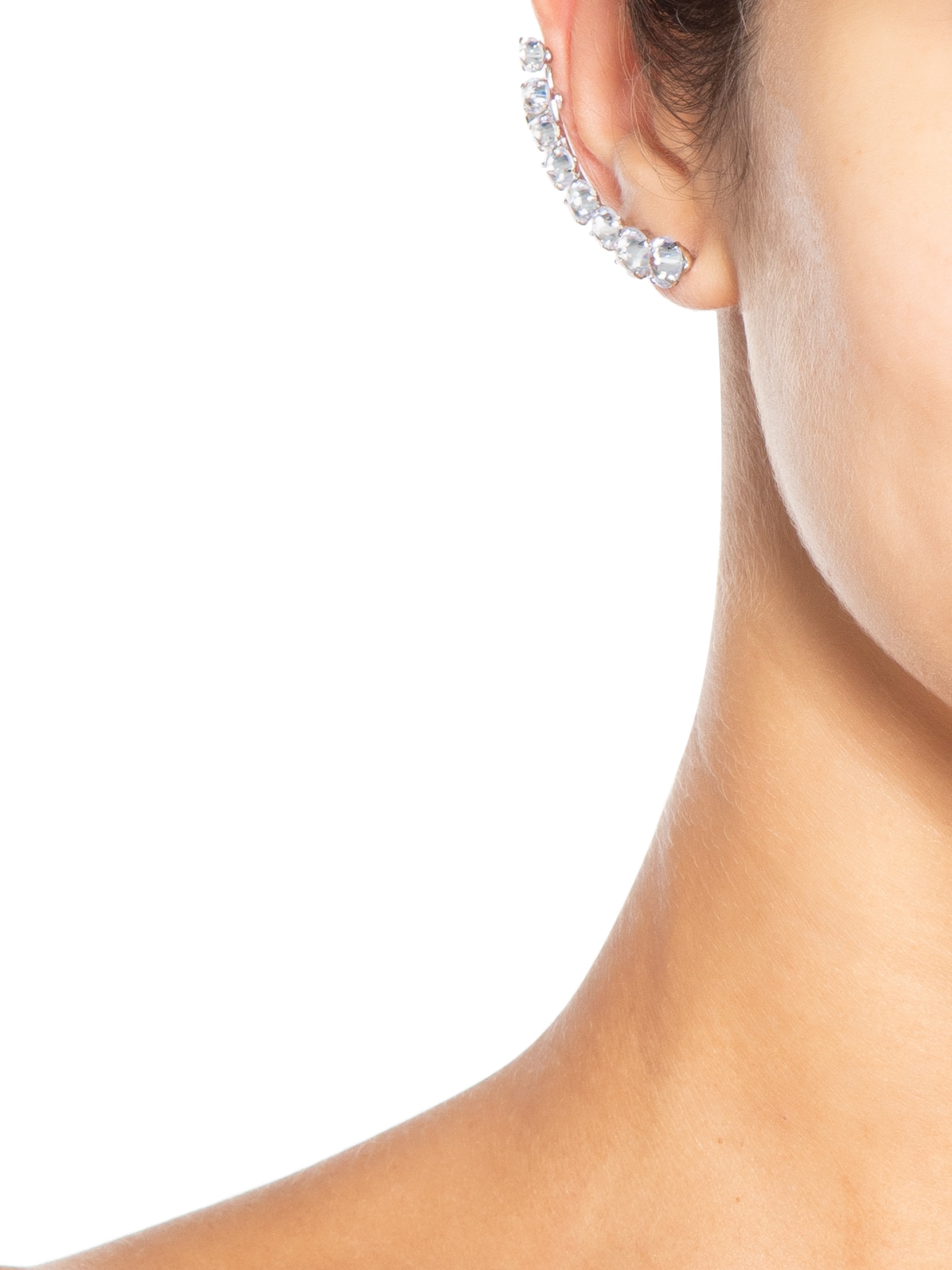 Earcuff Feminino Zircônia Prateado Market 33