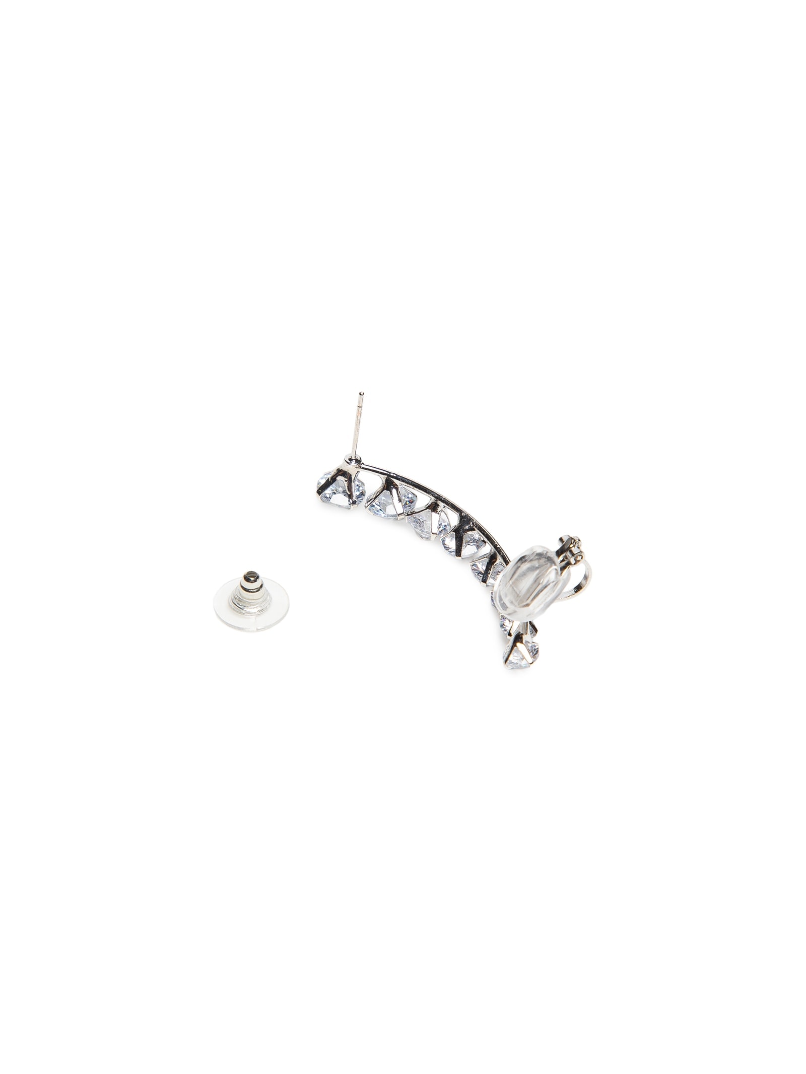 Earcuff Feminino Zircônia Prateado Market 33